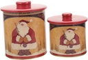 Christmas Cookie Jar Set Metal Candy Containers Xmas Biscuits Treat Box Storage Box for Snacks