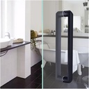 Shower Door Handle Sets,Matte Black Paint 311 Stainless Steel Push-Pull Door Handle, Home Bathroom Shower Room Glass Door Handle/Pull Handle(800mm+840mm)