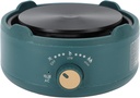 Electric Hot Plate, Automatic Shut Off 360 Degree Heating US Plug 110V Countertop Single Burner for Dorm (Dark Green), BROLEO4vpfye8h2b-12