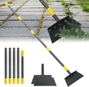 Manual Weeder, Detachable Garden Flat Shovel Scraper, 2 Spades,74 Inch Long Multifunctional Garden Cleaning Shovel, Heavy Duty Floor Scraper,Metal Weeding Scraper for Lawn Edging