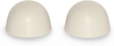 Briggs Color Replacement Plastic Toilet Bolt Caps - Set of 2 - Biscuit