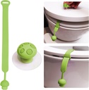 Toilet Seat Lift Handle, Toilet Lid Lifter, Avoid Touching the Toilet Lid, for Home, Office, and Toilet Training - Easy to Use, 2 Piece Set (Green)