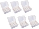 6pcs Cupcake Boxes Transparent Window Food-grade Cake Containers for Cupcake Holder for Storing Muffins Cheesecakes and Desserts Lightweight and Easy to Carry