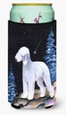 Caroline's Treasures SS8455TBC Starry Night Bedlington Terrier Tall Boy Hugger Can Cooler Sleeve Hugger Machine Washable Drink Sleeve Hugger Collapsible Insulator Beverage Insulated Holder