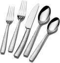Towle Living Texture 42-Piece Forged Stainless Steel Flatware Set, Service for 4