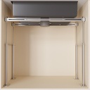 Punch-Free Sink Bracket Adjustable Undermount Bracket 304 Stainless Steel Undermount Sink Support Installation Kit Save Space for Heavy Duty Undermount Kitchen Bathroom Sink 47-63in/119-160cm