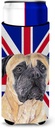 Mastiff with English Union Jack British Flag Ultra Beverage Insulators for slim cans