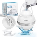 Bath Filter for Tub Faucet with Overflow 8 Stage Bathtub Water Filter to Remove Contaminants, Chlorine and Fluoride, Hard Water Softener to Improves Skin and Hair for Family