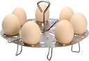 DS. DISTINCTIVE STYLE Egg Steamer Rack 304 Stainless Steel Extendable Steamer Trays with Removable Handle for Pressure Cooker, Boiling Pot, Wok, Silver