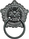 Door Knocker Cast Iron Door Knocker Antique Door Handle Front Doors Door Knock Vintage Black Door Ring Knocker Diameter 15cm Unique