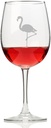 Flamingo Wine Glass