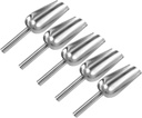 5pcs Stainless Steel Multi-functional Food Scoops for Ice Flour Rice and Pet Food Ergonomic Handle Design for Comfortable Grip and Easy Use