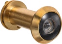 Copper Door Mirror Wide Angle Peephole Viewer Hotel Security Door Viewer Rear Cover Easy to Install