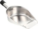 Ergonomic Design Kitchen Flour Shovel Stainless Steel Ice Scoop Bar Ice Tong Easy-grip for Beans Pet Food