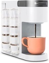 K-Cup Coffee Pod Holder for Keurig, Side Mount Storage Organizer, Perfect for Small Counters (Transparent, 2 Pack for 10 K-Cups)