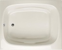 Hydro System Designer ALE6048ATO-BIS Alexis 60" x 48" x 20" Soaking Acrylic Bath Tub