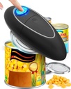 One Touch Electric Can Opener Fits Almost All Can Sizes for Seniors with Arthritis, Hand Held Battery Operated Can Opener with Smooth Edge, Food Safe Kitchen Gadgets Automatic Can Opener for Kitchen