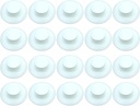 Psivika 20 Pcs Self-Stick Drawer Knobs Instant Cabinet Drawer Mini Handle Helper Kitchen Cabinet Door Window Drawer Auxiliary Pulls Convenient Opening Stick-on Handles (White)