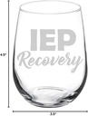 MIP Brand Wine Glass Goblet Special Education Teacher IEP Recovery (17 oz Stemless)