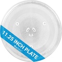 [UPGRADED] 11.25" Microwave Glass Turntable Plate Replacement 28.5cm by BlueStars - Fit for 11-1/4" Samsung LG Hotpoint Microwaves Ovens - Replaces WB49X10097 WB39X0078 WB49X10034 EAP651544 PS651544