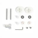 2PCS Toilet Seat Hinge Bolts Kit for Angol Shiold Toilet Seat with Quiet Close, Quick Release Hinges, Heavy Duty Stainless Steel Bolts with Extra Long Nut