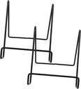 TEHAUX 2pcs Display Easel Stand for Plates and Picture Frames Iron Holder for Artworks Books and Decorative Displays Elegant Design for Decor