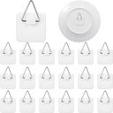 Sawysine 40 Pcs Invisible Adhesive Plate Hanger Wall Display Holder Vertical Plate Holders for Picture Hanging Hooks Wall Art Decor Supplies, 1.25 Inch