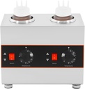 Sauce Warmer, Electric Chocolate Sauce Warmer, 320W Temperature Adjustable Hot Fudge Dispenser with 2 Pump, for Home, Hotel, Restaurant, Cake Shop, Pastries, Coffee Shop