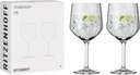 RITZENHOFF 3761001 Gin Glass 700 ml - Star Series No. 2 - Set of 2 with embossed line, Transparent - Made in Germany