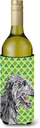 Caroline's Treasures SC9741LITERK Scottish Deerhound Lucky Shamrock St. Patrick's Day Wine Bottle Hugger Bottle Cooler Sleeve Hugger Machine Washable Collapsible Insulator Beverage Insulated Holder