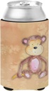 Caroline's Treasures BB7380CC Monkey Watercolor Can or Bottle Hugger Cooler Washable Drink Sleeve Collapsible Beverage Insulated Holder, Can Hugger, Multicolor