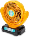 For Dewalt 20V Battery Fan, 3 Speed Cordless Motor Low Noise for Camping, Gym, Garage, Travel, Office, Bedroom (DW-DCF102)