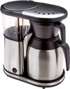 -Bonavita 8 Cup Coffee Maker, One-Touch Pour Over Brewing with Thermal Carafe, SCA Certified, Stainless Steel (BV1900TS)