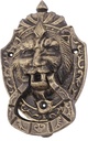 Door Knocker Cast Iron Lion Head Gate Handle Craft Vintage Door Knockers Knocking Ring Door Hardware Accessories for Door Decor Home Decor