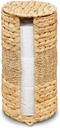 Water Hyacinth Toilet Paper Storage With Lid, Cylinder Woven Stand Holder, 3 Rolls Tissue Storage, Freestanding Spare Tower, Wicker Organizer Basket for Bathroom