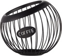 Coffee Pod Holder, K Cup Holder for Counter, K Cup Organizer, Coffee Pod Organizer, Coffee Pods Holder, Metal Coffee Pods Storage (Black)