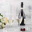 TABLECLOTHSFACTORY 60 Pcs - Clear 5.5oz Classic Hollow Stem Disposable Plastic Wine Glass