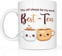 Funny Cute Mugs for Women Bestfriend Gift Ideas Inspirational Gifts for Women Men Friendship Coworkers Colleague Boss Leader You'll Always be my Best - Tea