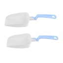 2pcs Ice Scoop for Freezer Reusable Plastic Serving Scoop Kitchen Food Ice Cube Home for Dried Food Candy