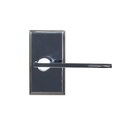 Delaney Hardware Bravura 943 Raleigh Lever Passage Lockset with Modern Rectangle Trim Reversible Adjustable Door Handle Lever for Hallway/Office, Chrome