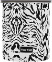 White and Black Tiger Print Kitten Cats Airtight Coffee Bean Canister Customed 30oz Food Storage Containers with Lids For Gournd, Tea, Sugar, Flour, Rice, Cereal, Candy Cookie Jar