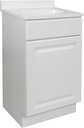 Design House Wyndham 19 Inch Bathroom Vanity with Top, Ready to Assemble, White, 591024