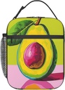 Insulated Lunch Box for Kids Women Avocado Lunch Box for Work,Picnic,School,Travel,Hiking,Beach or Fishing Polyester Avocado Lunch Bag