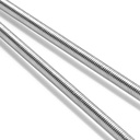 Feelers 304 Stainless Steel M6-1.0 Fully All Threaded Rod, Long Threaded Screw, Right Hand Threads, 250mm Length【Pack of 2】