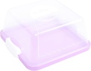 PRETYZOOM Large Cake Box Lid Portable Plastic Cake Carrier for Storage Cheesecake Carrier Box for Birthday Party