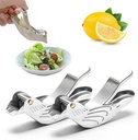 Fish Manual Lemon Juicer, Food Grade Stainless Steel Lemon Juicer, Fish Shape Lemon Squeezer, Lime Citrus Manual Juicer Kitchen Gadgets for Orange Lemon Lime Pomegranate (2)