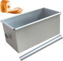 Pullman Loaf Pan,Carbon Steel Corrugated Bread Toast Box Mold,Aluminum Alloy Rectangle Mini Bread Pans with Round Hollow Tube,Non-Stick Bakeware for Baking Bread