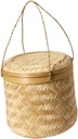 KICHOUSE 1pc Handheld Woven Basket for Kitchen Storage Natural Material and Bread Organizer Practical and Stylish Tea Box for Home and Bakery Use