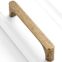 10 Pack 3-3/4 Inch Antique Brass Drawer Pulls Vintage Brass Cabinet Handles Brass Hardware for Kitchen Cabinets 3126 Drawers Bedroom Dresser Bathroom Vanity Cupboard