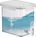 0.92 Gallon Drink Dispenser For Fridge,3.5L Beverage Dispenser With Spigot,Water Drink Dispenser For Fridge,Milk,Tea,Juice Containers With Lids For Fridge, Pitcher For Refrigerator Water Kettle